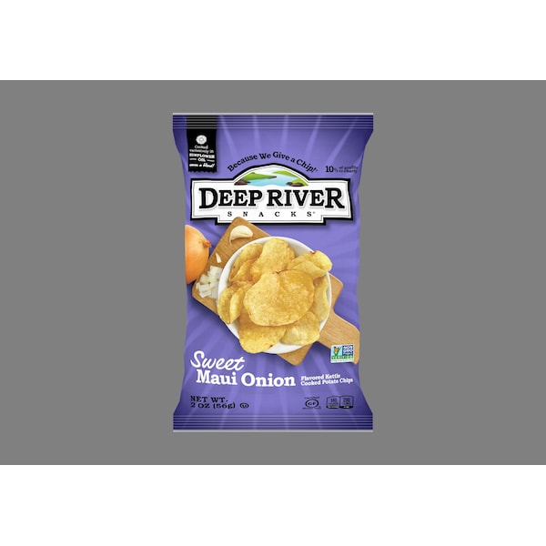 Deep River Snacks Kettle Potato Chip Sweet Maui Onion 2 oz., PK24 17117